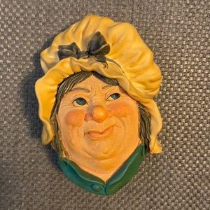Bossons Vintage Sarah Gamp Chalkware Head